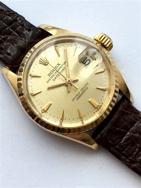 rolex damenuhr gold vintage date|ladies Rolex date models.